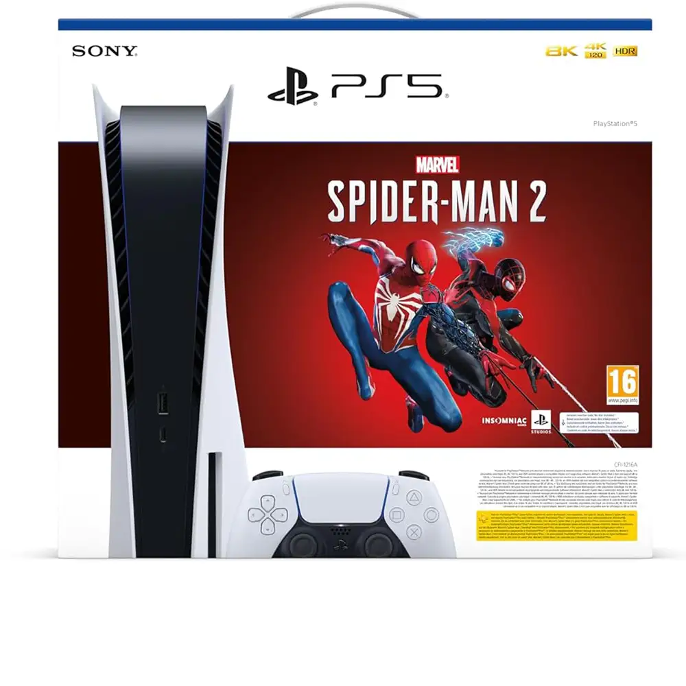 Pack Bundle console PS5 Standard + Spider-Man 2 à 490,95€