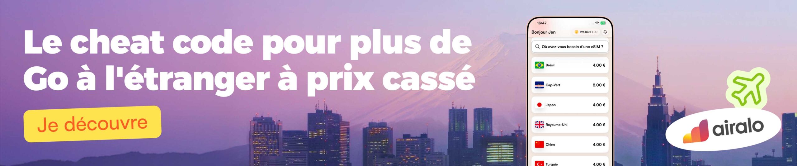 airalo - Des Go à prix cassé !